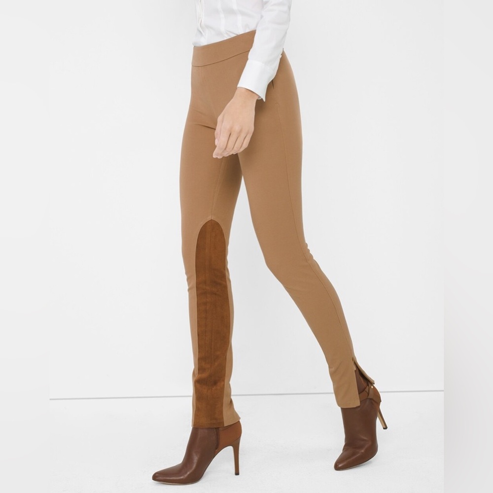 WHBM Jodphur Leggings Faux Suede Riding 6